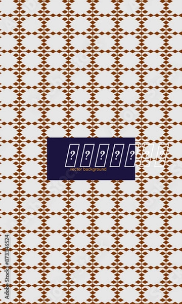 Obraz Pattern with floral shapes
Vector geometric seamless pattern