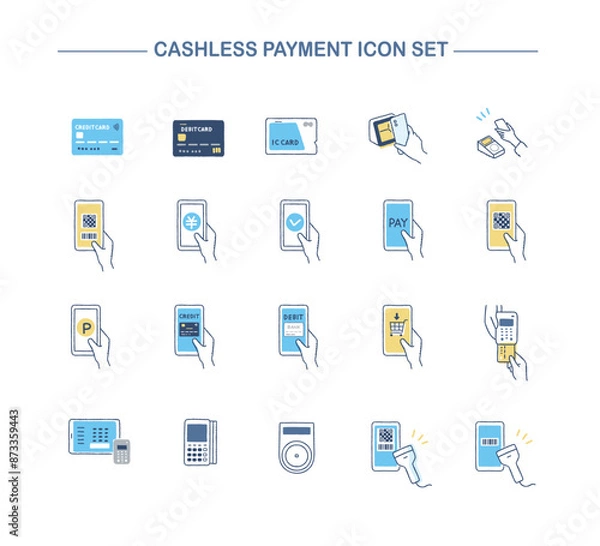 Obraz キャッシュレス・支払い方法　アイコンセット