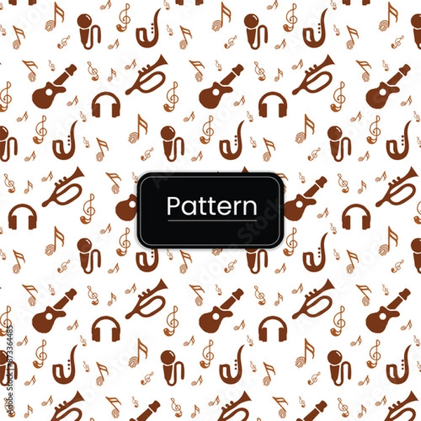 Obraz Vector Musics Pattern Design