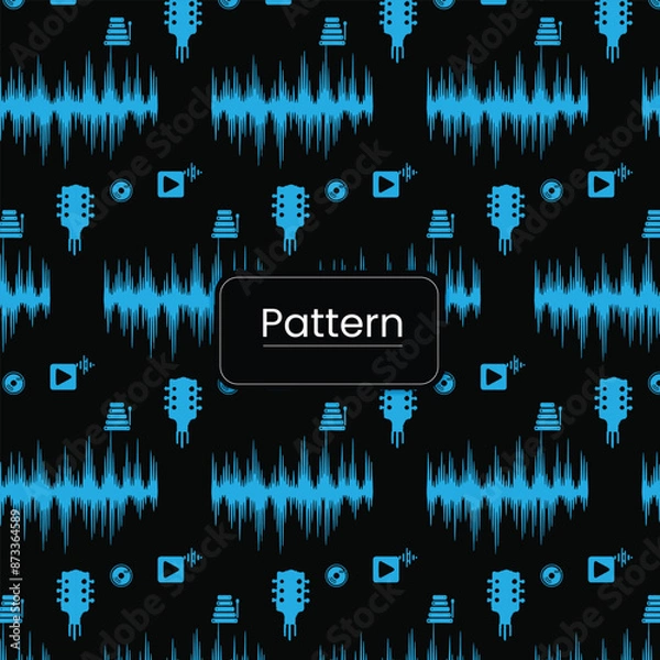 Obraz music seamless pattern design