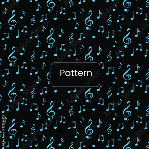 Obraz Music seamless notes pattern design