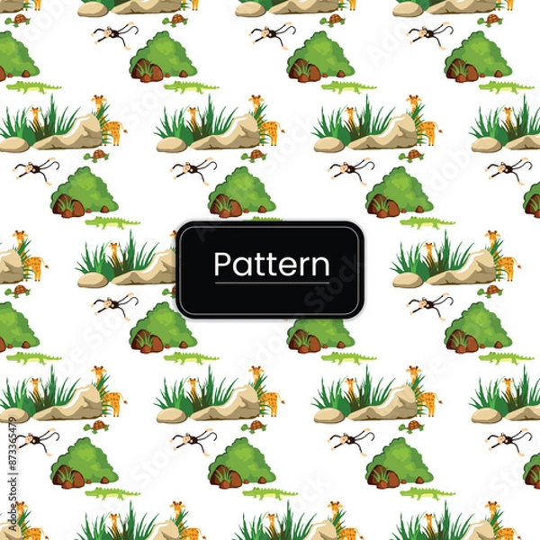 Obraz vector animals seamless pattern design