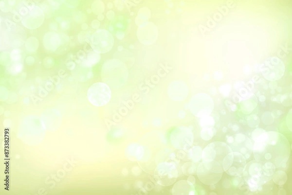 Fototapeta Abstract yellow white and light green delicate beautiful blurred background. Fresh modern light texture with soft design style for happy spring and summer banner backdrop and poster concept.