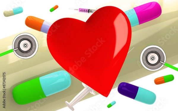 Obraz Medical background in abstract style