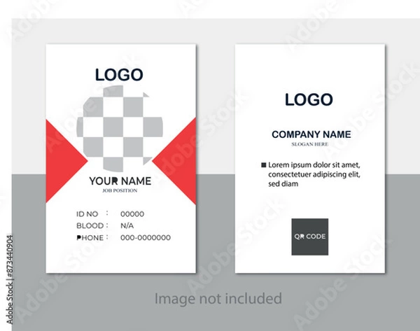 Fototapeta ID card Layout