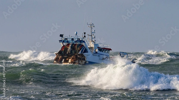 Obraz Tempête à Men Meur - 2