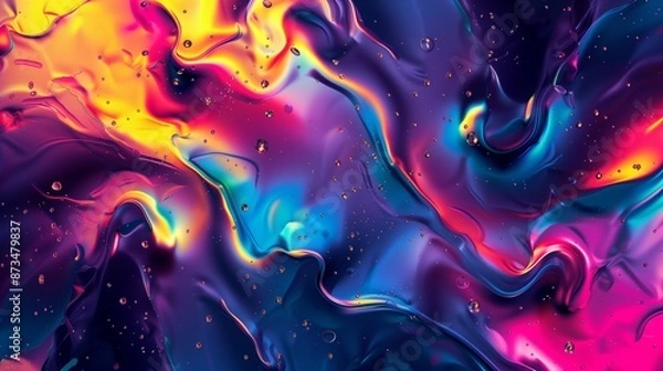 Fototapeta Abstract colorful 4k wallpaper.