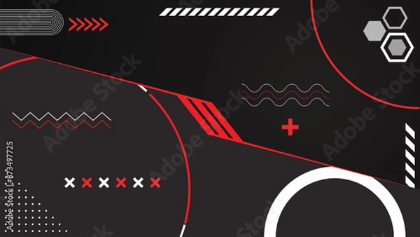 Fototapeta background with lines and circles