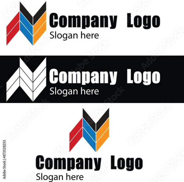 Fototapeta Brand logo mock-up designed for professional or personal use. 