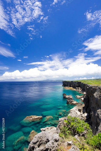Fototapeta 沖縄の絶景・残波岬
