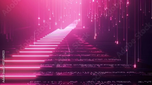 Fototapeta Digital Stairway to the Digital Universe
