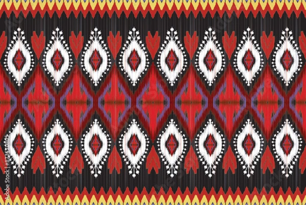 Obraz seamless knitted pattern