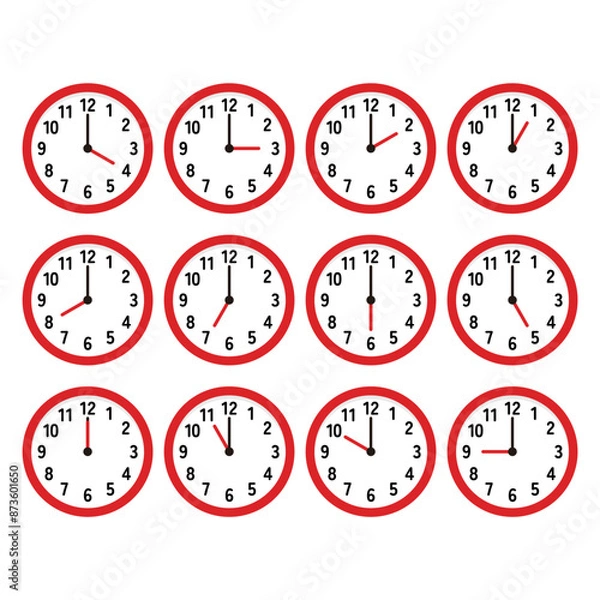 Fototapeta 時計のイラスト