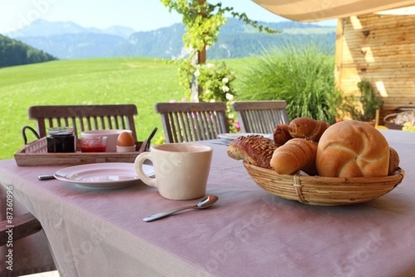 Obraz Frühstück im Garten