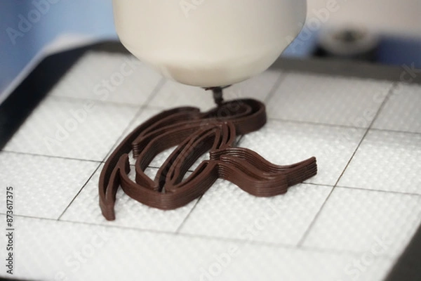 Fototapeta 3Dチョコレートプリンティング