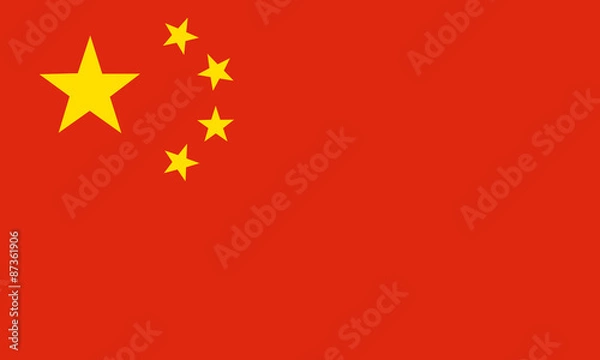 Obraz China nation flag.