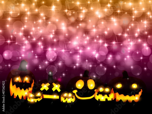 Fototapeta ハロウィン　かぼちゃ　背景