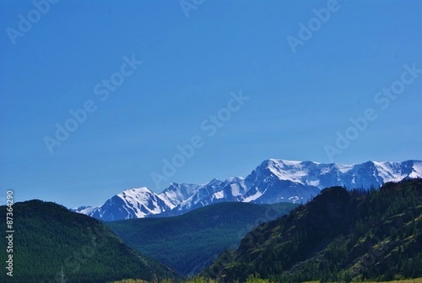 Obraz Горные вершины на горизонте, высокогорье