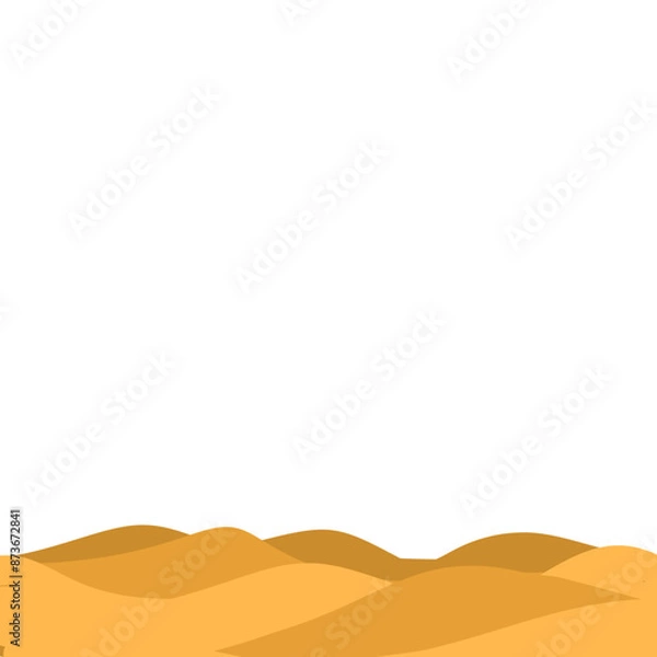 Obraz Cartoon Desert Sand Illustration