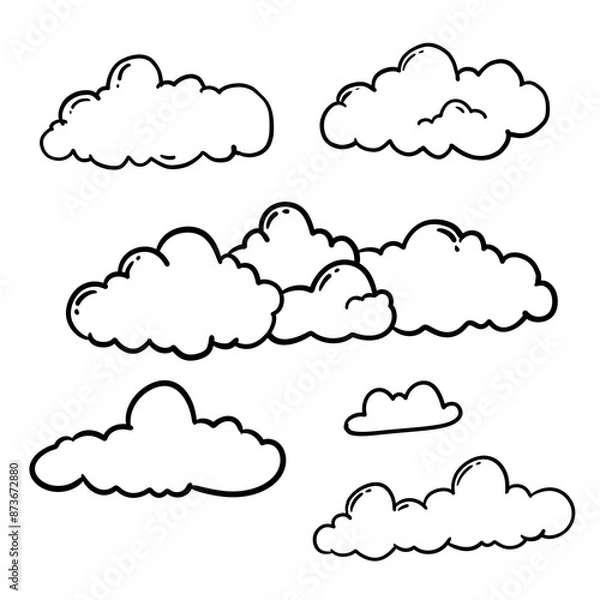 Obraz Lovely Cartoon Cloud Art
