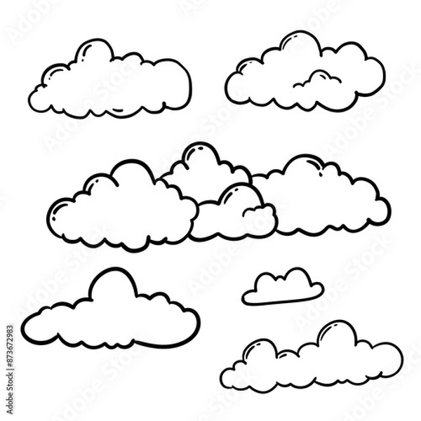 Obraz Colorful Cartoon Cloud Graphics