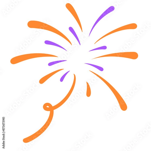 Obraz Sparkling Fireworks Elements