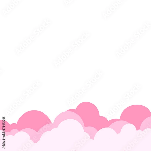 Obraz Adorable Cartoon Clouds
