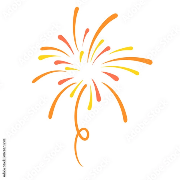 Fototapeta Festive Fireworks Illustrations