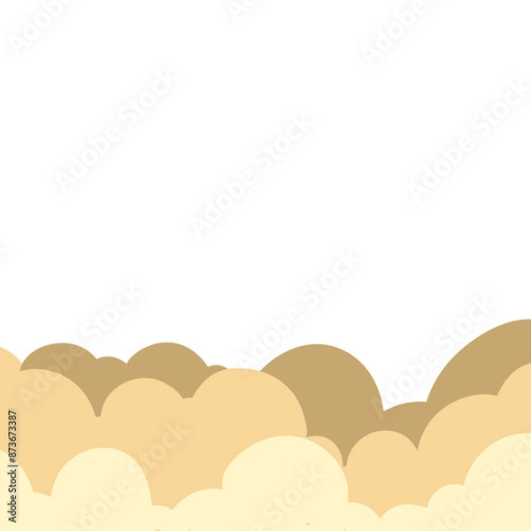 Obraz Playful Cartoon Clouds
