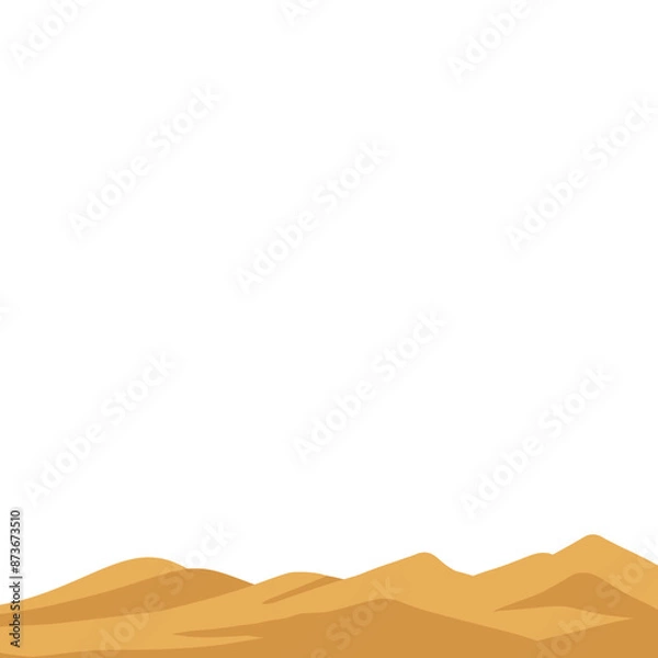 Obraz Cartoon Desert Sand Elements
