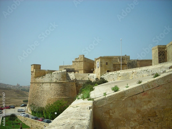 Obraz Detail from the Cittadella, also known as the Citadel, a small fortified city and citadel located in the center of Victoria, capital of the island of Gozo.