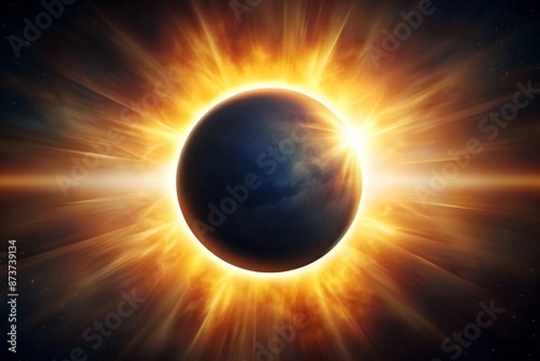 Fototapeta solar eclipse 