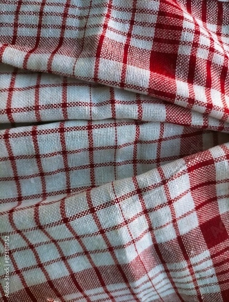 Fototapeta Rough fabric is good for the background