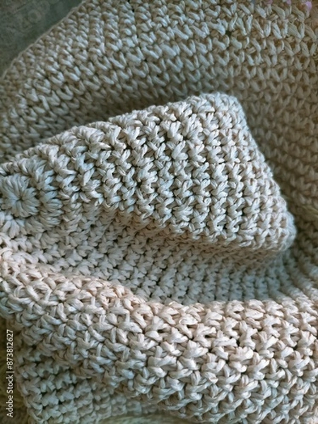 Fototapeta Rough fabric is good for the background