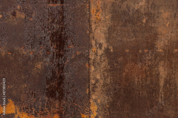 Obraz Rusty worn metal iron steel surface texture background with corrosion