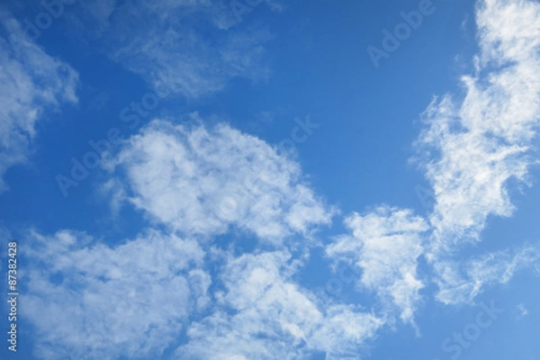 Obraz Blue sky background with cloud.