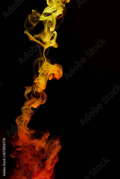 Obraz a fiery smoke
