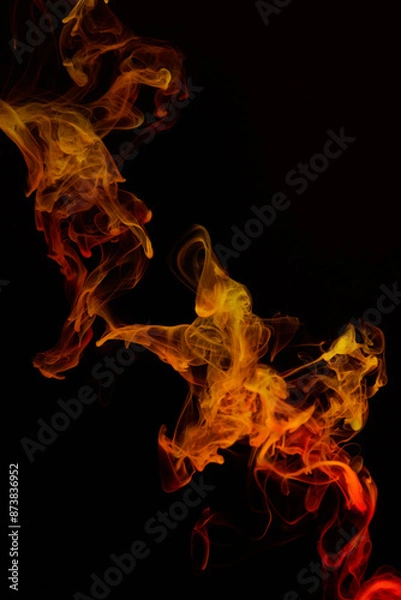 Obraz a fiery smoke