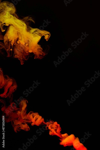 Obraz a fiery smoke