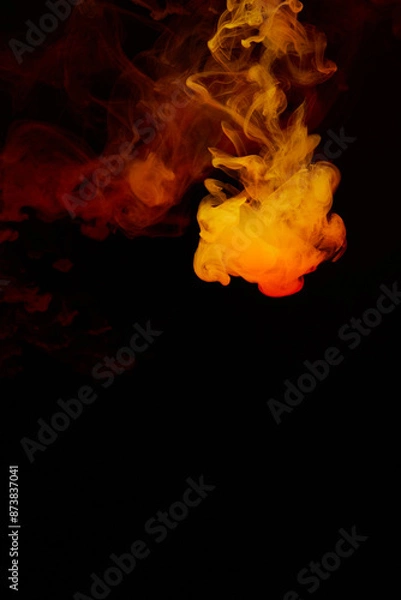Obraz a fiery smoke