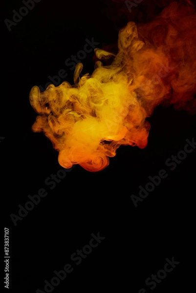 Obraz a fiery smoke