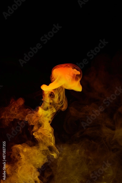 Obraz a fiery smoke