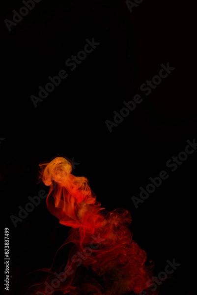 Obraz a fiery smoke