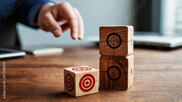 Fototapeta Setting up a business targets