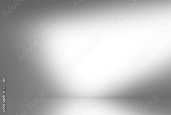 Obraz Gray background for product presentation with shadow and light from windows