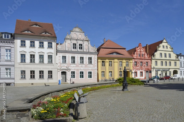 Obraz Häuser am Markt in Luckau