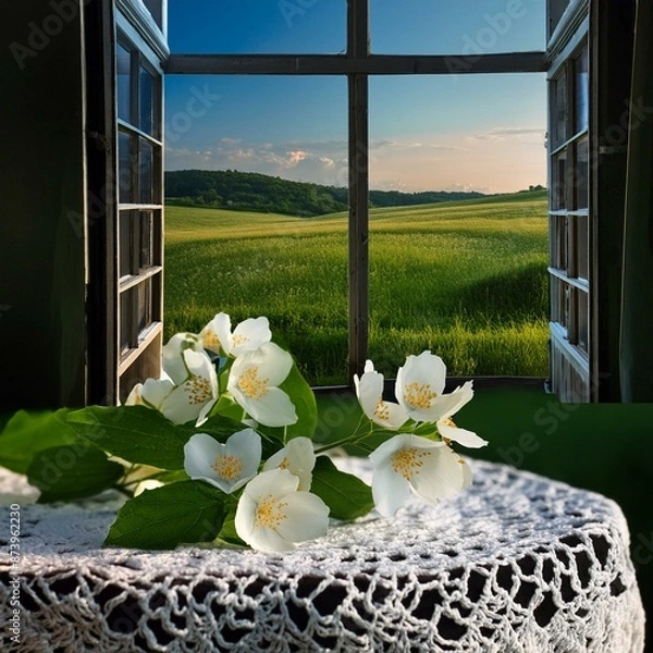 Obraz flowers in the window