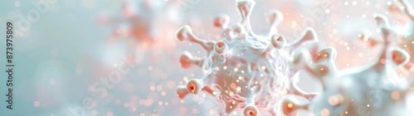 Obraz Realistic macrophage close-up photography