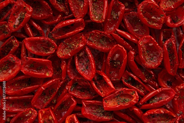 Obraz Tomatoes, dried in small pieces.