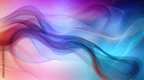 Fototapeta Abstract colorful smoke background., generative ai